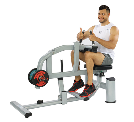 Peso massimo dell'utilizzatore 300 kg Macchina di sollevamento del polpaccio seduta per l'allenamento della forza delle gambe con piastre