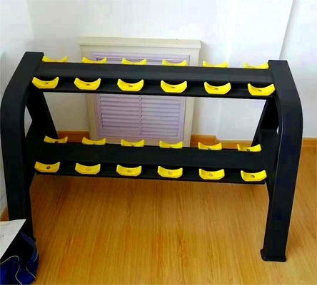 Rack di manubri in acciaio a 3 livelli professionale per esercizi di sollevamento pesi Personalizzazione minima