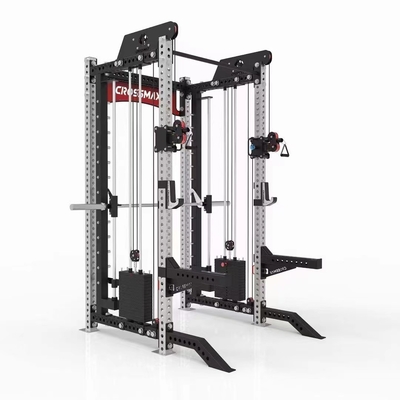 Macchine per palestra in acciaio personalizzate per interni multifunzionali Smith Machine con stack di pesi