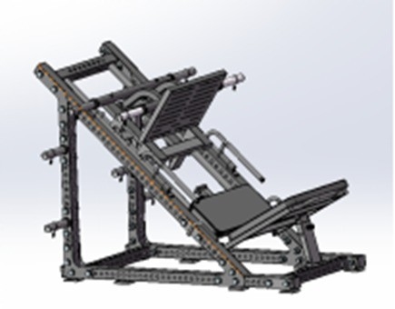Medium Loader Plate Loaded Leg Press Hack Squat L'aggiunta perfetta alla tua palestra a casa