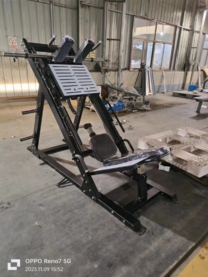 Dispositivo regolabile a doppia funzione per la pressione delle gambe a piastra carica Hack Squat Machine per palestra commerciale