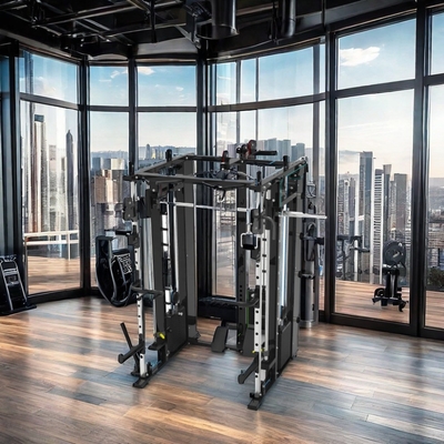 Allenatore funzionale commerciale all-in-one con pin e piastra carica per porta palestra multifunzione