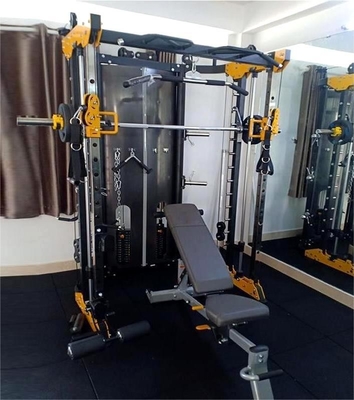 Allenatore multifunzionale avanzato per palestra commerciale, cavo crossover, Power Squat Rack, Smith Machine