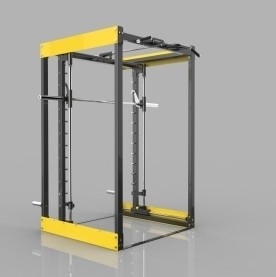Macchina Smith multifunzionale per palestra a casa con leg press e pull up bar tubo di acciaio Q235