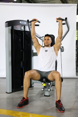 Macchina di fitness per palestra universale per petto schiena spalla braccia petto selezione di carico di pin di mosca