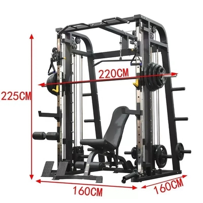 Attrezzature per palestra allenamento della forza Leg Press Pull Up Bar Multifunzione Commerciale Smith Machine