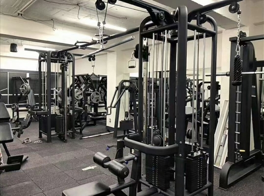 8 stazioni attrezzature per palestra multi cablaggio portaalimentari per tubi in acciaio Q235 allenamento della forza
