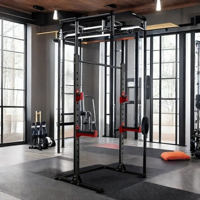 Style Cage Squat Rack Home Gym Trainer con banco di peso Barbell Bar e 1100*1300*2100