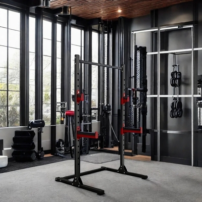 Style Cage Squat Rack Home Gym Trainer con banco di peso Barbell Bar e 1100*1300*2100