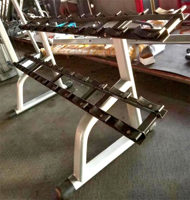 3 Livello Commercial Dumbbell Rack Steel Body Building Storage per attrezzature fitness per palestra