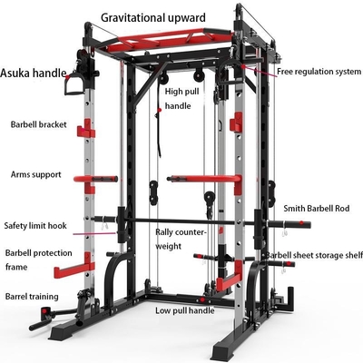 Peso banco Remare Leg Press Multi Funzione Smith Machine per il centro di fitness di lusso