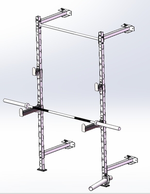 Home Gym attrezzature di fitness sollevamento pesi esercizio pieghevole Mural montato squat rack
