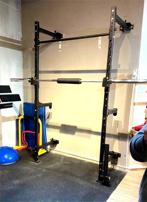 Home Gym attrezzature di fitness sollevamento pesi esercizio pieghevole Mural montato squat rack