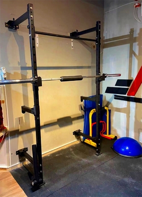 Home Gym attrezzature di fitness sollevamento pesi esercizio pieghevole Mural montato squat rack