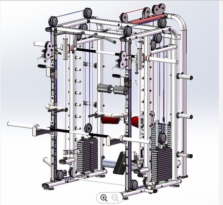 Stazione di addestramento multifunzionale completa con Smith Machine e Squat Rack