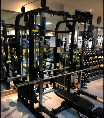 Equipaggiamento per allenamenti di body building Cage Squat Rack con cavi multifunzione crossover