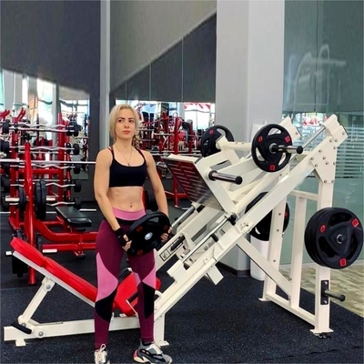Pesi regolabili Piastra carica Hack Slide Lineare Leg Press per toned Calf e Quads