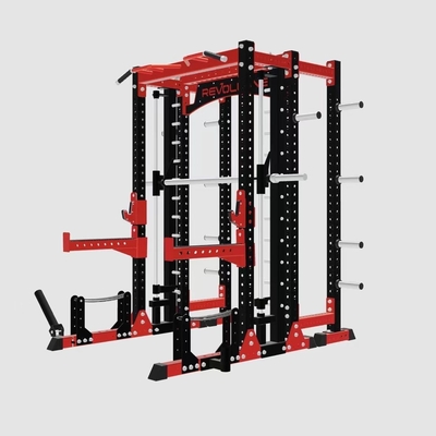 Costruzione del corpo attrezzature di palestra di fitness Leg Press Squat Rack Power Cage All in One Multi Function Smith Machine
