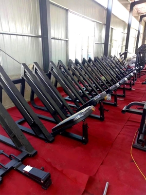 Macchina per squat a piastra carica per allenamento muscolare delle gambe attrezzature per la forza fisica