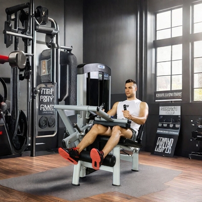 Macchina commerciale di estensione delle gambe e curl con pin selezione di carico 80 kg di peso stack