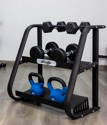 Bodybuilding Fitness Pieghevole 2 Livelli Dumbell Rack Kettlebell Rack per attrezzature per palestra