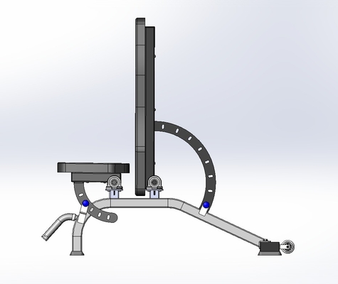 Medio caricatore attrezzature da palestra commerciali banco di peso banco super regolabile 1500*600*800mm