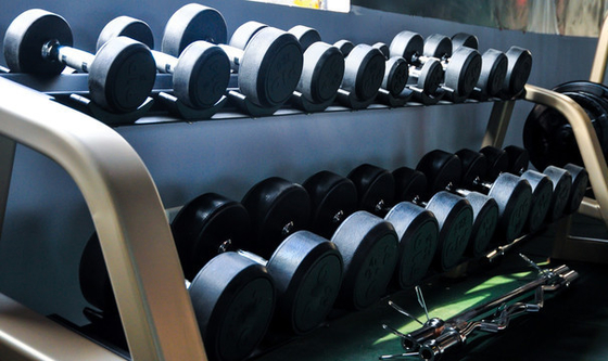 19.5 kg Capacità di carico attrezzature per palestra attrezzature per fitness manubri scaffalatore di stoccaggio design pieghevole