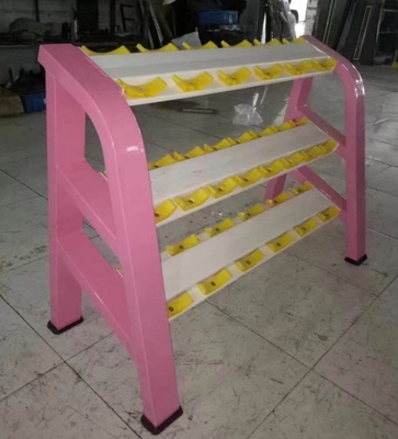 Home Gym Fitness attrezzature scaffalatura per manubri con colore opzionale selezionabile del telaio