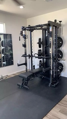 Shandong Commercial Gym Fitness Equipment Multi Smith Machine realizzata in tubo di acciaio Q235