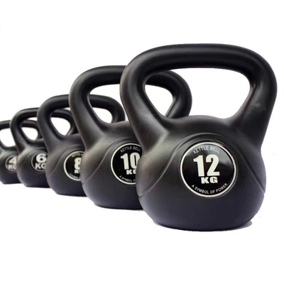 Kettlebell portatile per l' allenamento con pesi in gomma rivestito corpo di allenamento fisico
