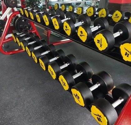 Logo personalizzato Gym Fitness attrezzature gomma copertura manubri per la domanda di mercato
