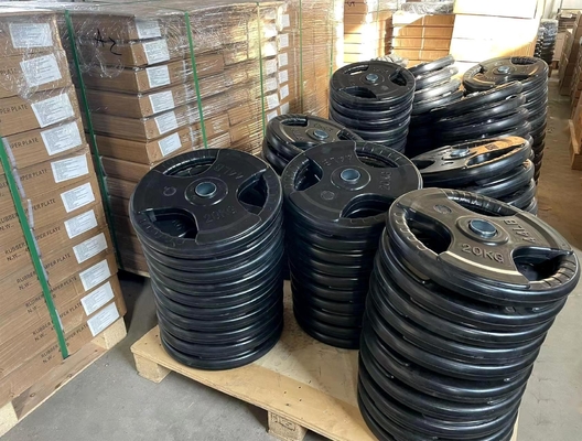 Scelta degli addestratori personali Piastre di peso rivestite in ghisa e gomma per pavimenti di palestra a casa