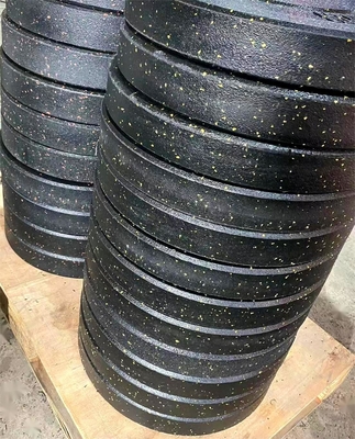 Disponibile il logo personalizzatoD color dot Rubber Barbell Plate per l' allenamento con pesi bumper