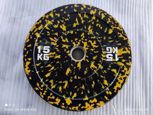 15lb 30lb 45lb palestra Pesi di gomma piastre Set per il logo personalizzato libero allenamento con pesi