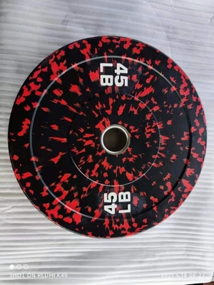 15lb 30lb 45lb palestra Pesi di gomma piastre Set per il logo personalizzato libero allenamento con pesi
