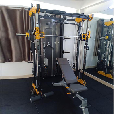 Commercial/Home Smith Trainer Bodybuilding Squat Rack con due strati di rivestimento in polvere