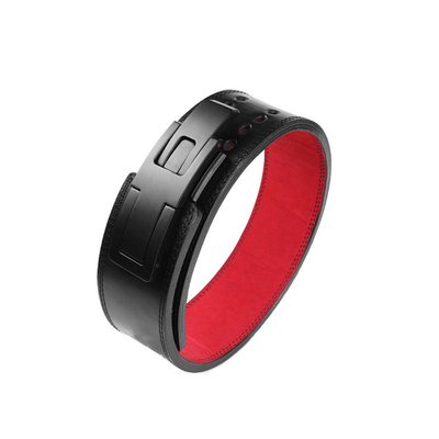 Cinturone regolabile per sollevamento pesi cintura da ginnastica supporto in pelle 13 mm cintura di sollevamento a leva
