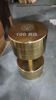Allenamento di forza fatto facile oro piastra di cromo barra di ferro fuso con piastre di peso set