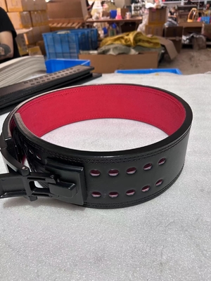 Cinturone regolabile per sollevamento pesi cintura da ginnastica supporto in pelle 13 mm cintura di sollevamento a leva