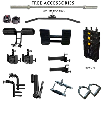 260 kg Capacità attrezzature per palestra Smith Macchine accessori per allenamenti personalizzati