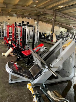 Piastra d'acciaio carica 45 gradi Leg Press Machine per l'allenamento di forza personalizzato in palestra