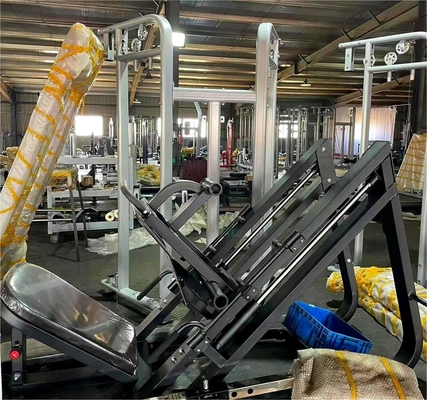 Piastra d'acciaio carica 45 gradi Leg Press Machine per l'allenamento di forza personalizzato in palestra