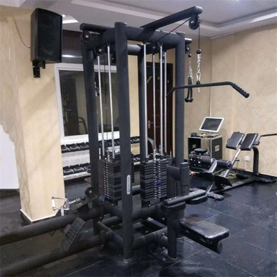 Giocaio interno Casa 5 Stazione Multi Gym Power Rack Pull Up Machine con tubo di acciaio Q235