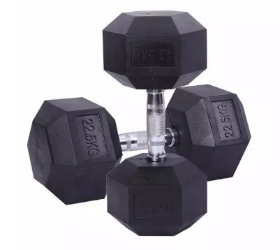 2.5kg Black Rubber Hex Dumbbell Set Lo strumento definitivo per gli appassionati di fitness generale