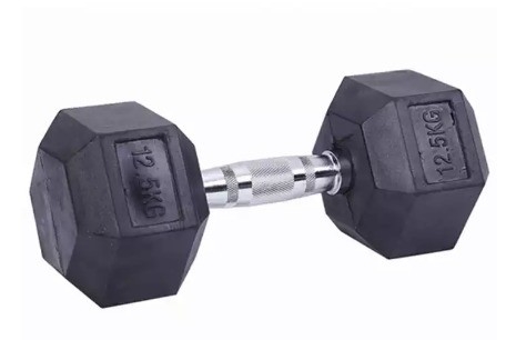 2.5kg Black Rubber Hex Dumbbell Set Lo strumento definitivo per gli appassionati di fitness generale