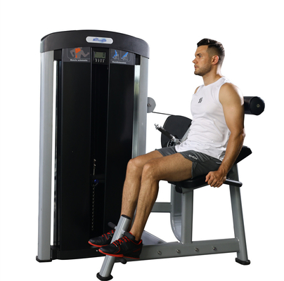 3.0mm Tubo Strength Training Indoor Sitting Calf Raising Machine con selezione del carico degli spilli