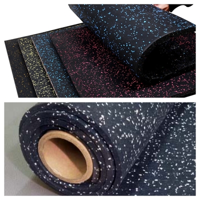 Piastrelle di gomma antiscivolo per pavimenti per palestra domestica 500*500/1000*1000 in colore nero