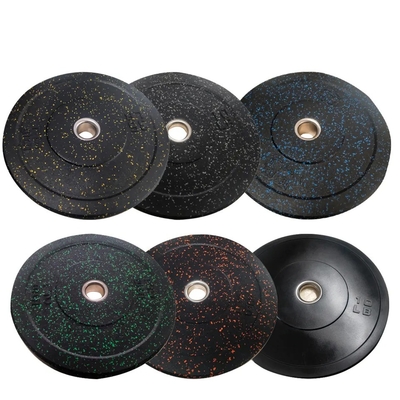 Disco a punti di particolato multicolore di gomma per paraurti di sollevamento pesi con stile moderno