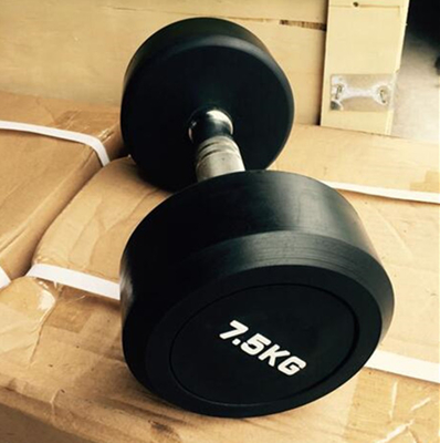 Equipaggiamento di palestra per sollevamento pesi senza acciaio Manubri di gomma rivestiti per unisex da 5 a 25 kg