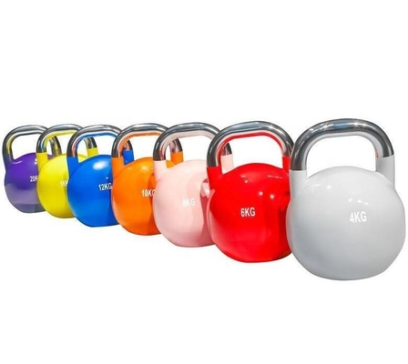 Competizione Kettlebell per allenamento professionistico Unisex in polvere rivestito di ghisa peso libero